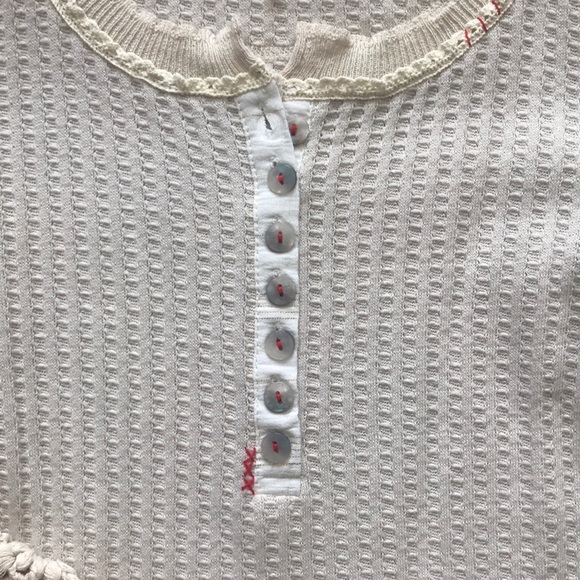 Free People Mistletoe Thermal Top NWOT - Picture 3 of 4